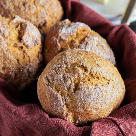 Cinnamon Sugar Pumpkin Rolls - Recipe photo by bakerita