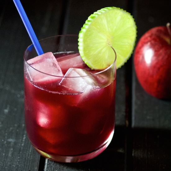 Sloe Gin & Apple Juice - Recipe photo by finefreshfood
