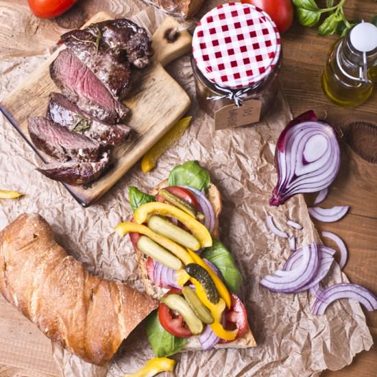 Steak Sandwich - Recipe photo by Kuchenneszalenstwa