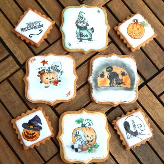 Orange Cinnamon Halloween Cookies - Recipe photo by Dessertlandia
