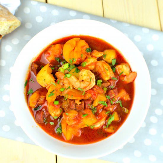 Shrimp & Chorizo Stew - Recipe photo by IAteTheWholeThing