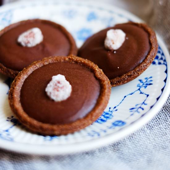 Mini Chocolate Tarts - Recipe photo by PatisserieMakesPerfect