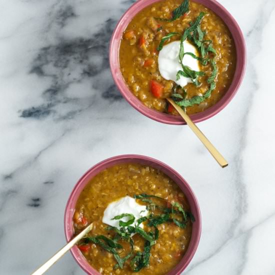 Red Lentil Soup with Sumac - Recipe photo by dannaklein
