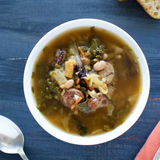 Kale and White Bean Soup - Recipe photo by eatingmadeeasy
