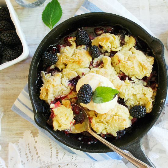 Double Berry Scobbler - Recipe photo by Simply beautiful eating