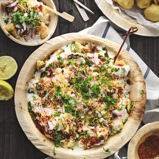 Dahi Pakodi Chaat - Recipe photo by cubesnjuliennes