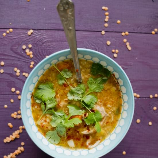 Spicy Lentil Soup with Chicken - Recipe photo by Kuchenneszalenstwa