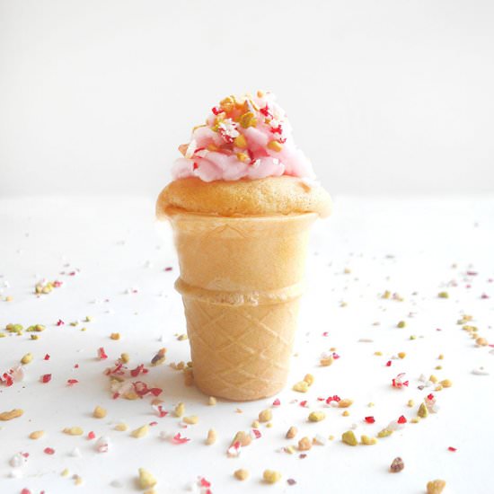 Vegan Cupcakes in a Cone - Recipe photo by healingtomato