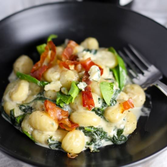 Gnocchi with Frizzled Prosciutto - Recipe photo by platingsandpairings