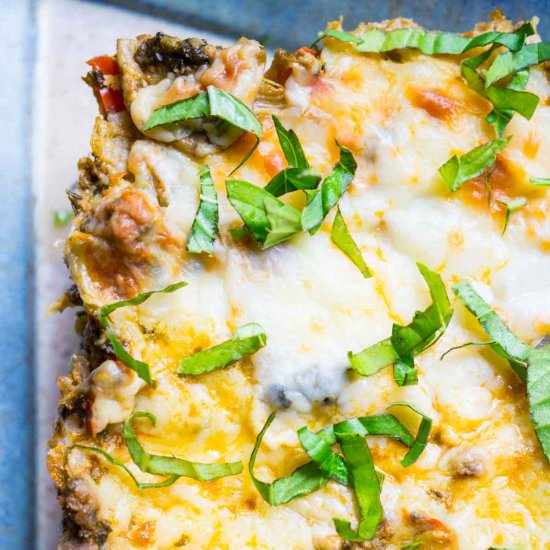 3 Cheese Spaghetti Squash Lasagna - Recipe photo by Smart Nutrition
