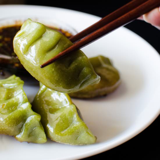 Chilli Crab Potstickers - Recipe photo by The Flavor Bender