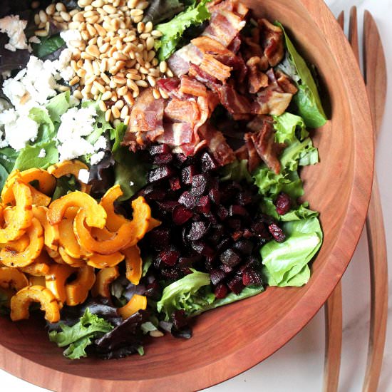 Fall Superfood Salad - Recipe photo by healingwholenutrition