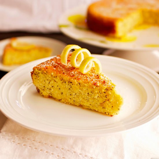 Lemon Poppy Seed Almond Cake - Recipe photo by Beets and Bones blog
