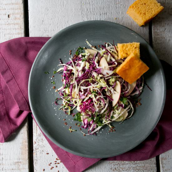 Raw Cabbage Salad with Cornbread - Recipe photo by DeniseRenee