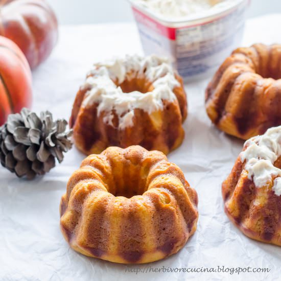 Pumpkin Spice Bundts - Recipe photo by Herbivore Cucina