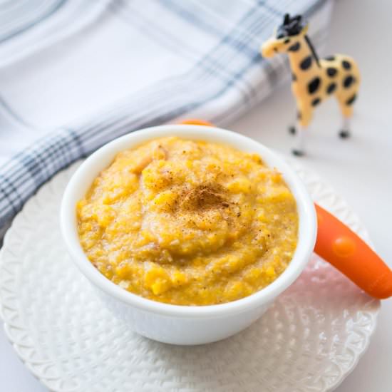 Breakfast Pumpkin Porridge - Recipe photo by easybabymeals