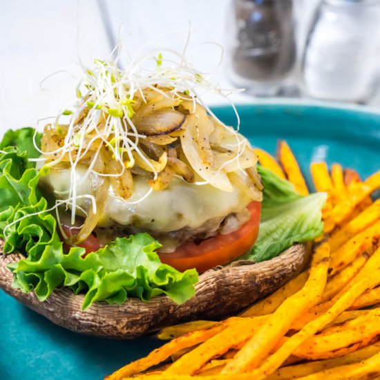 Low Carb Mushroom Burger - Recipe photo by livingchirpy
