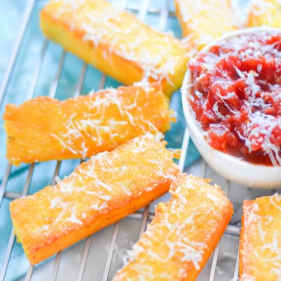 Cheesy Polenta Stick - Recipe photo by lucismorsels