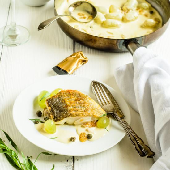 Cod Véronique - Recipe photo by cocklesandmussels