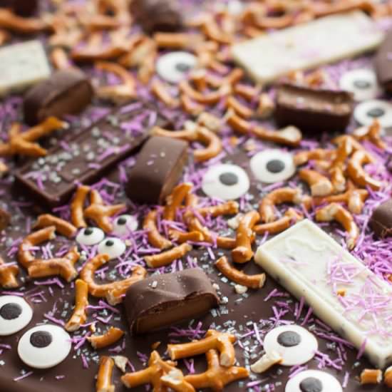 5-Minute Monster Party Bark - Recipe photo by Handmade Charlotte