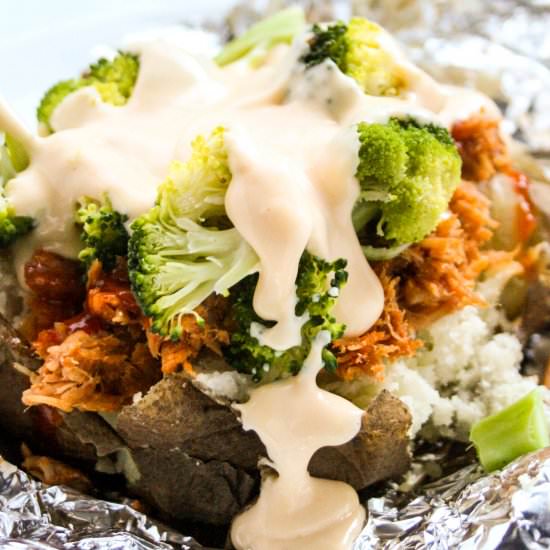 Pulled Pork & Broccoli Baked Potato - Recipe photo by Foodwhine