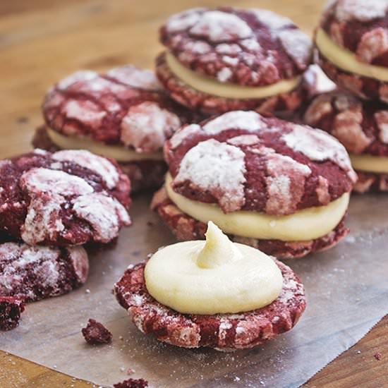 Red Velvet Crinkle Sandwich - Recipe photo by frostandserve