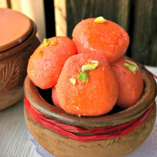Komola Bhog (Cheese Balls in Syrup) - Recipe photo by myfridayfoodswings
