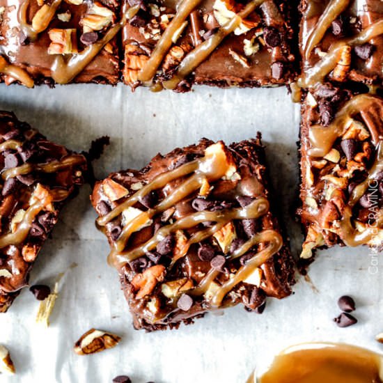 Poke Turtle Brownies - Recipe photo by carlsbadcravings