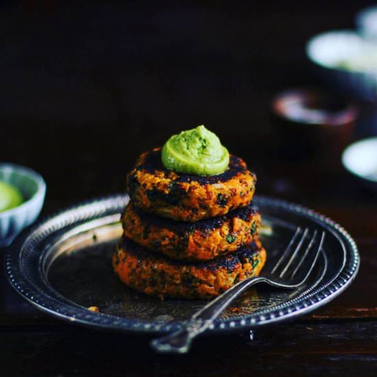 Sweet Potato Kale Quinoa Patties - Recipe photo by umamikitchen