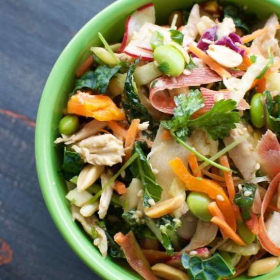 Chinese Chicken Kale Salad - Recipe photo by eatingmadeeasy