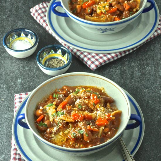 Tuscan Bean and Pasta Soup - Recipe photo by marilenaskitchen