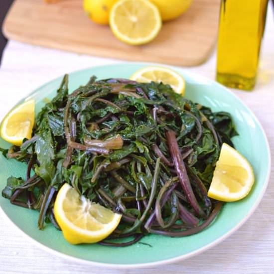 Horta Vrasta - Recipe photo by omgfood.com