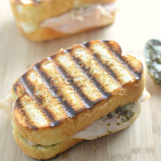 Turkey Pesto Sandwich Melts - Recipe photo by Domesticdee