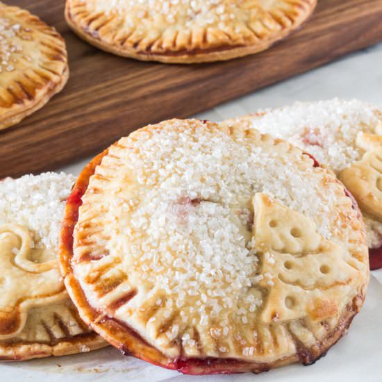 Winter Spice Raspberry Hand Pies - Recipe photo by bakelovegive