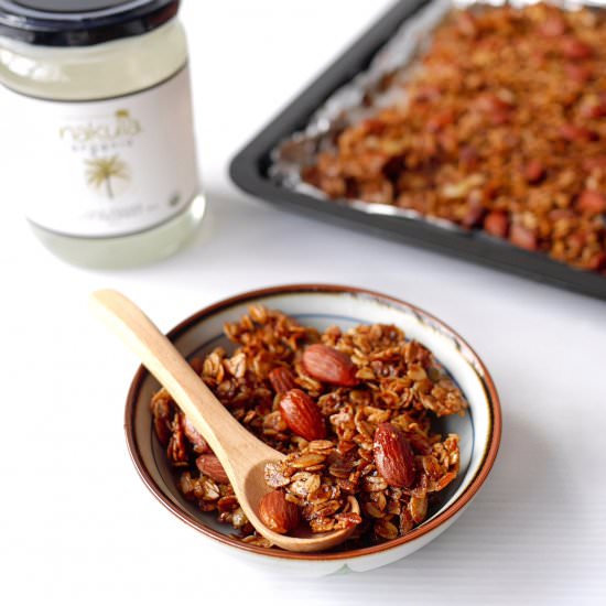 Coconut Gula Melaka Granola - Recipe photo by yellowfingers