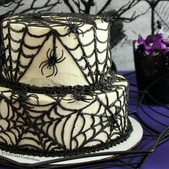 Black Velvet Spider Cake - Recipe photo by love-confections