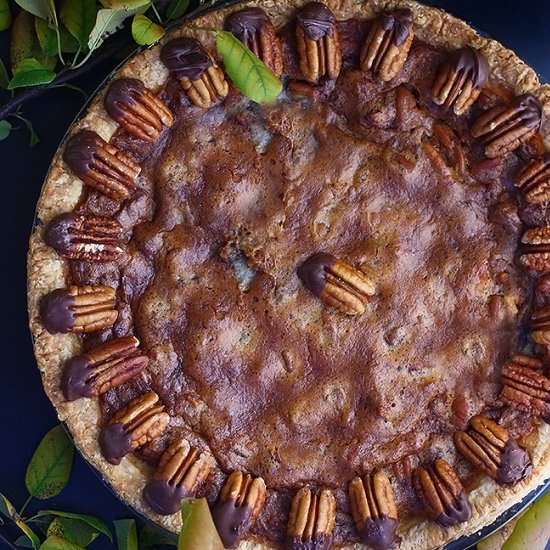 Chocolate Pecan Tart - Recipe photo by fcottage
