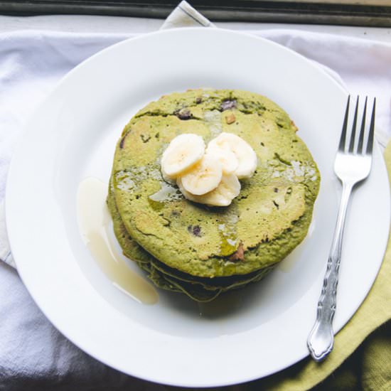 Pumpkin Pie Matcha Pancakes - Recipe photo by TiffanyBee
