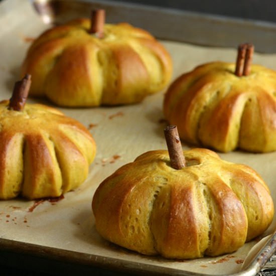 Sweet Pumpkin Buns - Recipe photo by landsandflavors