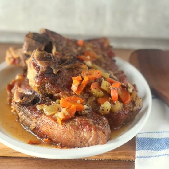 Mustard and Beer Braised Pork Ribs - Recipe photo by blackberrybabe