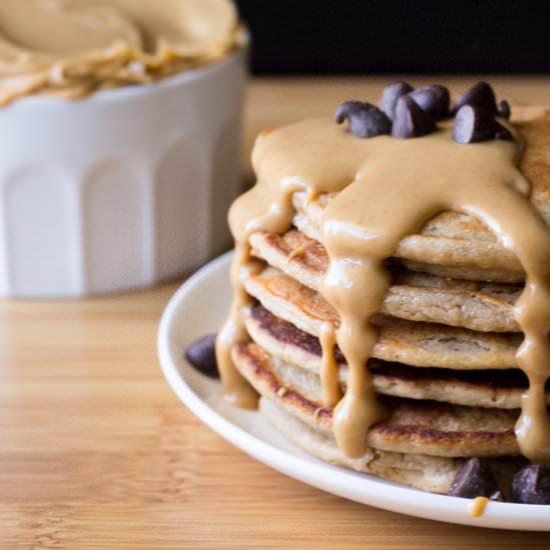 Peanut Butter Pancakes - Recipe photo by JustSoTasty