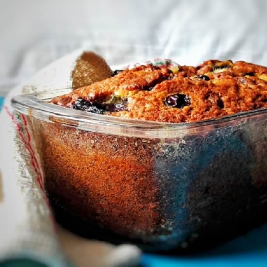 Banana Oats Blueberry Bread - Recipe photo by Thoughts Over Chai