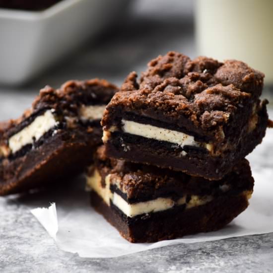 Cookies & Cream Cheesecake Brownie - Recipe photo by Gringalicious