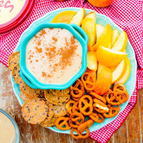 Apple Cheesecake Dessert Hummus - Recipe photo by The Nutritious Kitchen