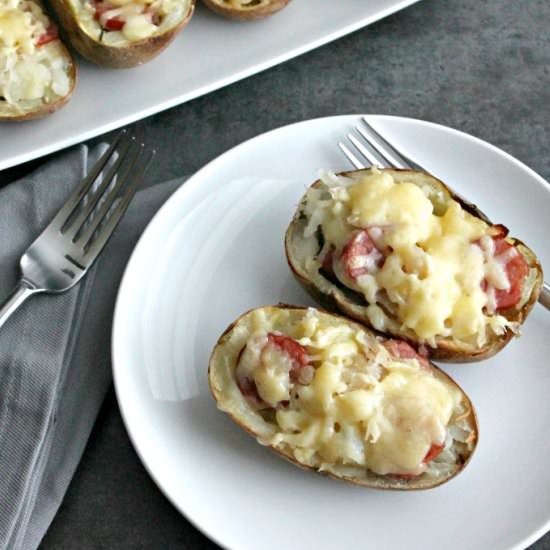 Kielbasa Stuffed Twice-Baked Potato - Recipe photo by casadecrews