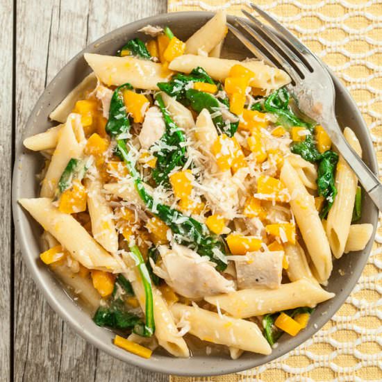 Butternut squash pasta - Recipe photo by chewoutloud