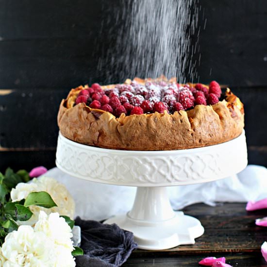 Crepe Stuffed New York Cheesecake - Recipe photo by peasandpeonies