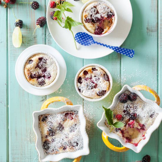 Blackberry Lime Clafoutis - Recipe photo by Handmade Charlotte