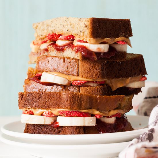 Banana Berry Monster PB&J - Recipe photo by Handmade Charlotte