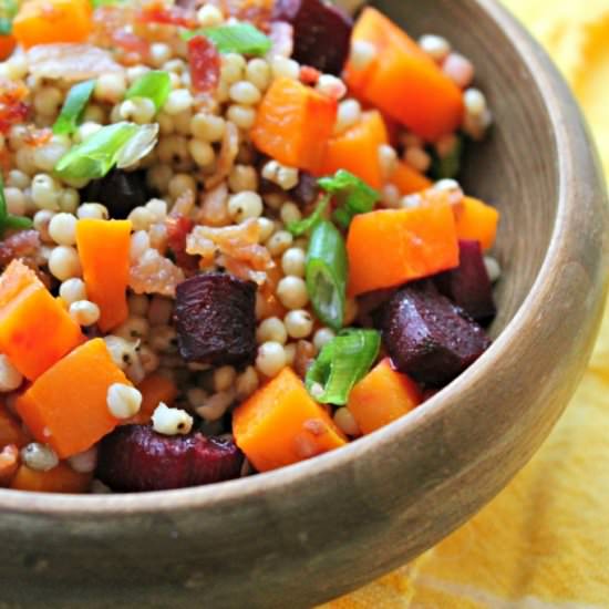 Beet Bacon Squash Sorghum Salad - Recipe photo by Marnely Rodriguez